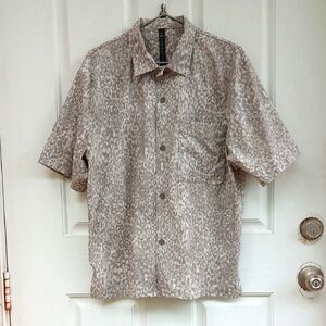 LULULEMON Print Button Down Shirt SZ M
